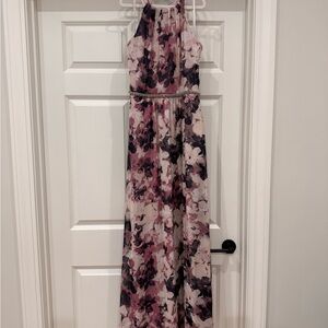 Floral Maxi Dress in Pink and Purple